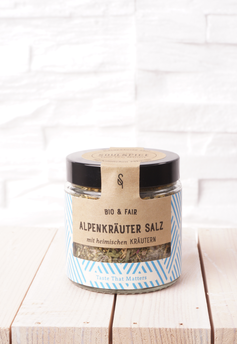 Alpenkräuter Salz Bio, 85g